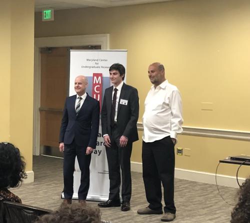 Spencer and Ethan Kaplan at the awards ceremony